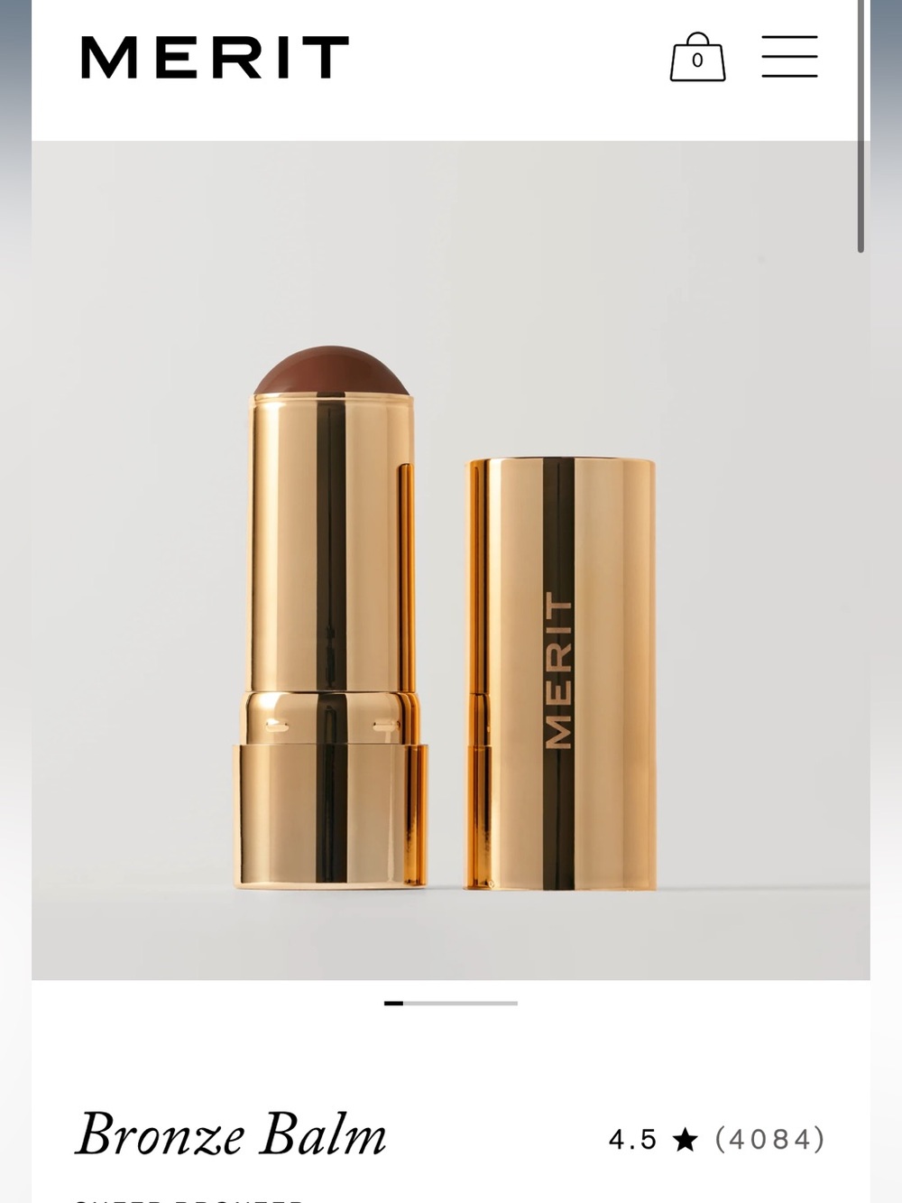Merit Bronze Balm Cream Bronzer Stick - Bronze. Leo
